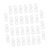 48 PCS Mini Plastic Gutter Hanging Hooks Outdoor Christmas Lights Hooks Clips  Clip Hooks for Wedding Decoration