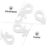 48 PCS Mini Plastic Gutter Hanging Hooks Outdoor Christmas Lights Hooks Clips  Clip Hooks for Wedding Decoration