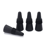 5PC Wine Stoppers , Wine Bottle stopper and Beverage Bottle Stoppers, Black Wine and Beverage Silicone Bottle Stoppers