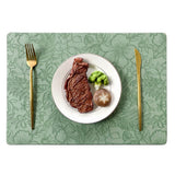 4PC Rattan Place Mat Rectangular Table Mats, Bamboo Place Mats for Dining Table Home Kitchen Picnic Table Decor