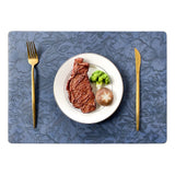 4PC Rattan Place Mat Rectangular Table Mats, Bamboo Place Mats for Dining Table Home Kitchen Picnic Table Decor