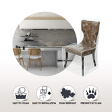 Clear All Cover  - Heavy-Duty Chair Protectors,  Keep Your Dinning Chair Away from Water Dust Paws and Claws