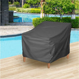 Waterproof Furniture Covers Heavy Duty, Outdoor Chair Covers  Pack Durable - Fits up to Inches (Black)