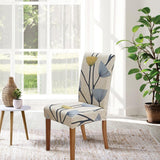 2pc Chair Covers for Dining Room Set of 2, Stretch Dining Chair Cover, Washable Kitchen Chair Slipcovers, Removable Seat Protector