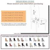 2pc Chair Covers for Dining Room Set of 2, Stretch Dining Chair Cover, Washable Kitchen Chair Slipcovers, Removable Seat Protector