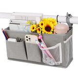 Bedside Caddy/Bedside Storage Bag Hanging Organizer for Bunk and Hospital Beds,Dorm Rooms Bed Rails,Can be Placed Glasses