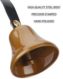 Hanging Dinner Bell Outdoor Bracket Mount Wall Indoor Rope Bell Ship/Boat/Nautical/Door/School/Reception/Home/Church Bell(Copper)