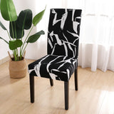 4pc Stretch Soft Removable Washable Chairs Covers for Dining Room, Seat Cushion Slipcovers Protector for Kitchen Armless Chairs