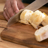 Chopping Board with Handle for Meat, Cheese Board, Vegetables, Bread, and Charcuterie - Decorative Wooden Serving Board
