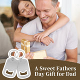 2 Pcs Stainless Steel Flat Beer Bottle Opener Keychain, Sturdy and Durable  to Send to Friends, Light and Easy to Carry,