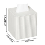 PU Leather Tissue Box Cover with Magnetic Closure, Modern Square Tissue Box Holder Decorative Organizer for Bathroom
