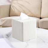 PU Leather Tissue Box Cover with Magnetic Closure, Modern Square Tissue Box Holder Decorative Organizer for Bathroom