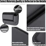 Car Leather Cup Holder Gap Bag - Seat Gap Storage Box with Cup Holder for Phones, Glasses, Keys, Cards - Leather