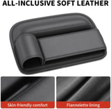Car Leather Cup Holder Gap Bag - Seat Gap Storage Box with Cup Holder for Phones, Glasses, Keys, Cards - Leather