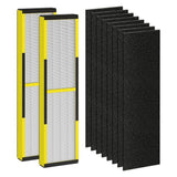 FLT4825 Replacement Filter for Germ Guardian , AC4825 AC4850, 2 True HEPA + 8 Carbon Filters