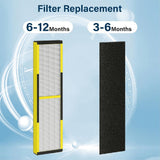 FLT4825 Replacement Filter for Germ Guardian , AC4825 AC4850, 2 True HEPA + 8 Carbon Filters