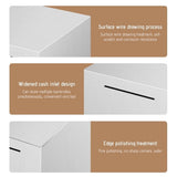 Piggy Bank for Adults, Stainless Steel Savings Bank, Must Break to Open Stainless Steel Saving Box, for Enforcing Savings Discipline and Goal-Oriented Saving