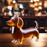 Dachshund Dog Whiskey Glasses, Funny Dachshund Wine Decanter, Unique Whiskey Decanter Animal Wine Bottles for Bar Home  Decor
