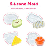 DIY Squishies Making Kit, Complete Stress Relief Toy Mold Set with Liquid Silicone, Hamster & Cat Paw Animal Squeeze Toy DIY Supplies,  Toy Craft Kit, Family Activities Birthday Gift