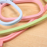 5 Pcs Plastic Embroidery Hoop Crosses Stitching Hoop Embroidery Frame Candy Color Embroidery Hoop for Sewing Needlework