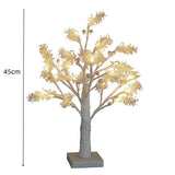 Lighted Birch Tree 18 Inch, LED Fairy Light Tabletop Tree, USB And Battery Powered With Timer For Christmas Wedding Office Decor