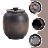Ceramic Storage Jar Tea Lovers Gold Iron Glaze 1Pack