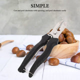 Stainless Steel Chestnut Nutcracker Set with Ergonomic Kitchen Clip for Effortless Snacking and Nut Cracking