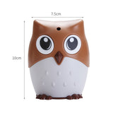 Owl Toothpick Box Easy to Use Press Button Orange Perfect for Home and Events