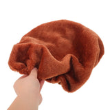 2Pcs Machine Washable Toilet Lid Cover Coffee Color Soft Plush Bathroom Protector