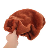 2Pcs Machine Washable Toilet Lid Cover Coffee Color Soft Plush Bathroom Protector