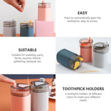 Creative Toothpick Box Toothpick Holder PP Storage Household Users Party 3Pcs