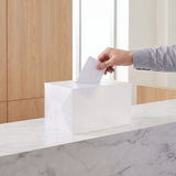 White Cubic Donation Box with Portable and Sturdy Design, Ideal Raffle Container for Games and Fundraising Events