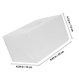 White Cubic Donation Box with Portable and Sturdy Design, Ideal Raffle Container for Games and Fundraising Events