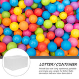 White Cubic Donation Box with Portable and Sturdy Design, Ideal Raffle Container for Games and Fundraising Events