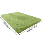 1X Grass Green Carpet Stylish Soft Shaggy Velvet Carpet for Living Room/Bedroom Children Area Rugs Carpet