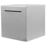 Stainless Steel Money Saving Box 12cm Must Break to Open for cash Savings Holder