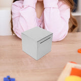 Stainless Steel Money Saving Box 12cm Must Break to Open for cash Savings Holder