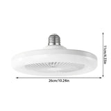 E27 Ceiling Fan with Lights, Remote Control, Dimmable LED Lighting, Quiet High-Performance Motor, Enclosed Modern Ceiling Fan for Comfortable Living