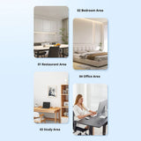 E27 Ceiling Fan with Lights, Remote Control, Dimmable LED Lighting, Quiet High-Performance Motor, Enclosed Modern Ceiling Fan for Comfortable Living