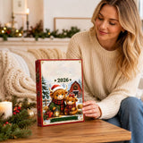 2026 Farm Highland Cow Advent Calendar, 24‑Day Christmas Countdown Blind Box, Collectible Mini Farm Calf Figures, Holiday Advent Gift for Kids Farm Theme Home Decor