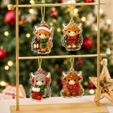 2026 Farm Highland Cow Advent Calendar, 24‑Day Christmas Countdown Blind Box, Collectible Mini Farm Calf Figures, Holiday Advent Gift for Kids Farm Theme Home Decor