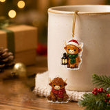 2026 Farm Highland Cow Advent Calendar, 24‑Day Christmas Countdown Blind Box, Collectible Mini Farm Calf Figures, Holiday Advent Gift for Kids Farm Theme Home Decor