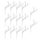Plated Silver Acrylic Deer Antler Cake Decor, Christmas Themed Cake Ornament for Festive Use
