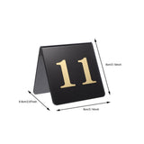 10 Pcs Numbers Acrylic Table Plate for Home Events Chic Banquet
