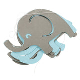 2 Sets Elephant Shower Decorations Banner Hanging Party Decor for Shower Celebration and Nursery Party Supplies