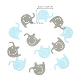 2 Sets Elephant Shower Decorations Banner Hanging Party Decor for Shower Celebration and Nursery Party Supplies