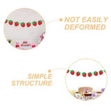 Strawberry Fruit Theme Birthday Party Decorations Banner in Red for Kids Celebrations and Festive Events