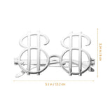 4-Pack Portable Party Glasses Fun Eyewear Accessories for Festivals, Celebrations, and Events