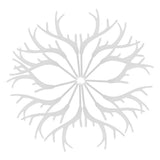Antler Cake Decoration Acrylic Silver for Dessert Decor 16pcs Practical Chic Design