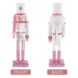 Traditional Soldier Style Nutcracker Decoration Pink 1Pack